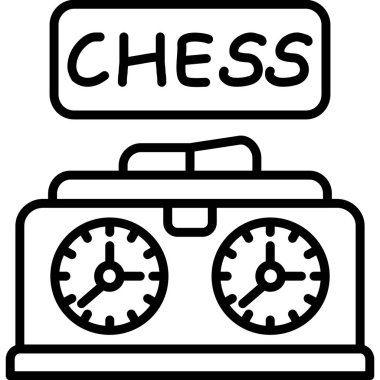 İki saati olan satranç zamanlayıcısı