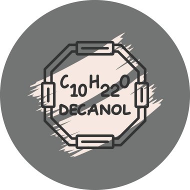 Decanol Dinamik Modern Yaratıcı Vektör 