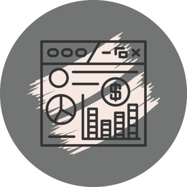 Bilgisayar ekranında mali veri analizi