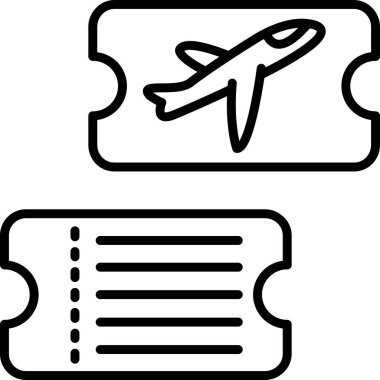 Uçuş detayları olan iki uçak bileti.