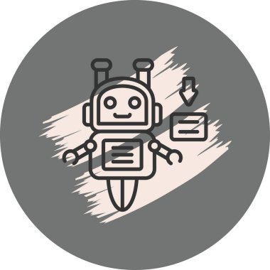 Sevimli robot karakter dosyası indiriyor