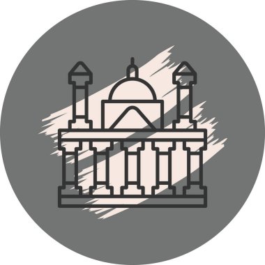 Kubbeli eskiz mimari bina