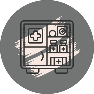 Çeşitli malzemelerle ilk yardım çantası