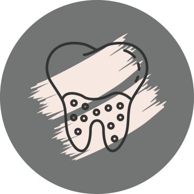 Diş çürükleri çizimi ile diş grafiği