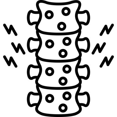 İnsan omurgasının basit bir gösterimi