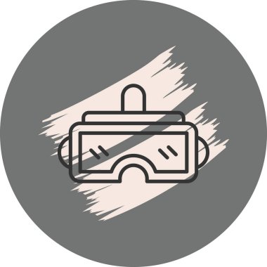 Gri arkaplanda sanal gerçeklik kulaklığı