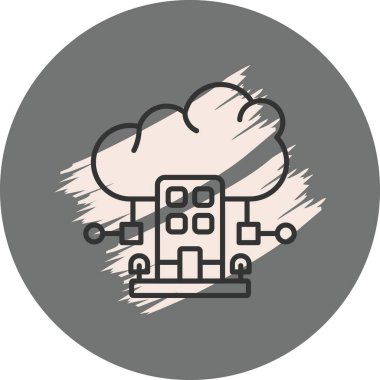 Yapılandırma simgesi ile bulut hesaplama kavramı