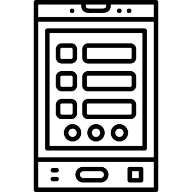 Uygulama arayüzü tasarımı gösteren akıllı telefon