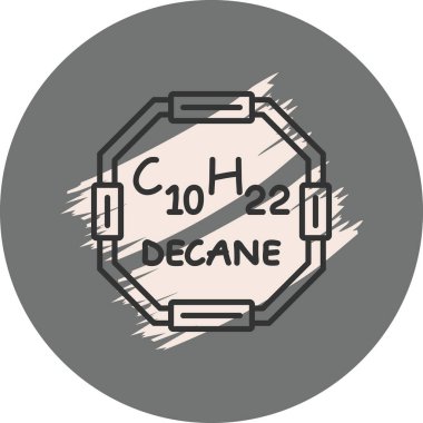 Decane molekülünün kimyasal yapısı