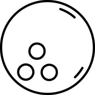 Siyah ve beyaz bowling topu tasarımı