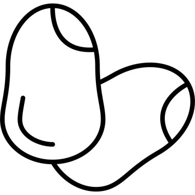 Üst üste binen iki basit çorap şekli