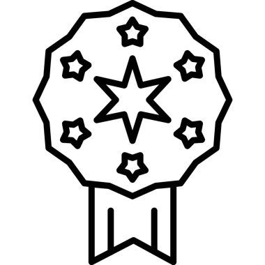 Ödül kurdelesinin basit taslağı