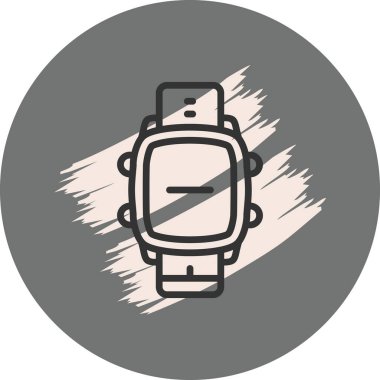 Yuvarlak yüzlü şık bir saat.