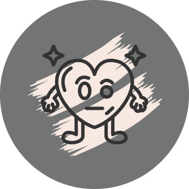 Kolları olan çizgi film karakteri.