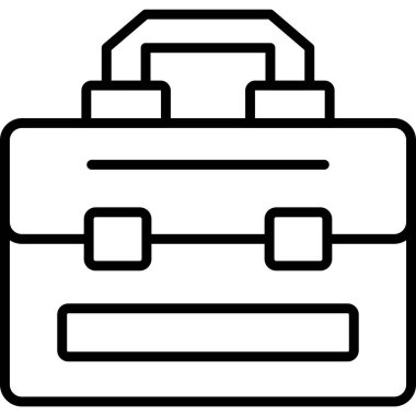 Saplı ve tokalı siyah çanta.