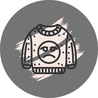 Hüzünlü yüzlü süveter