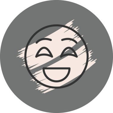 Kapalı gözlerle gülen yüz