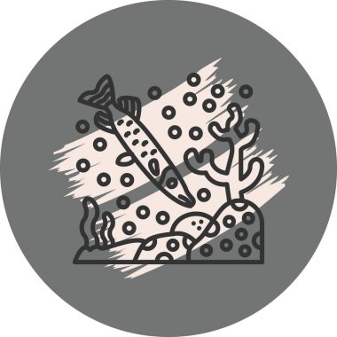 Mercan resifinin yakınında yüzen balıklar