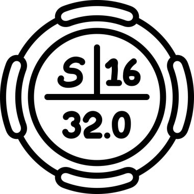 Sayıları ve sembolleri gösteren dairesel nesne