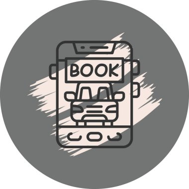 Araç rezervasyon uygulamasını gösteren cep telefonu