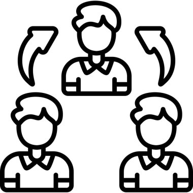 Üç kişi fikir ve düşüncelerini paylaşıyor.