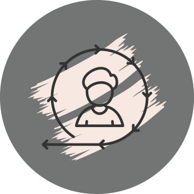 Kişinin simgesinin basit ana hatları