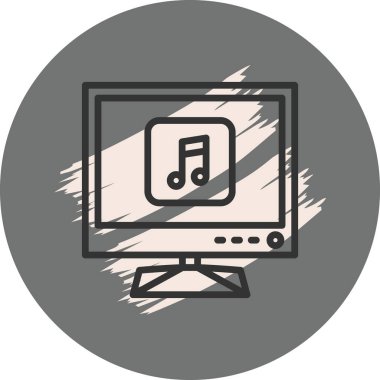 Müzik notası gösteren bilgisayar ekranı