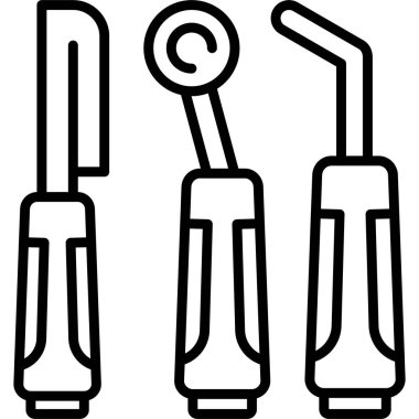Satırda düzenlenmiş diş araçları