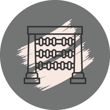 Arkaplanda renkli boncukları olan abaküs