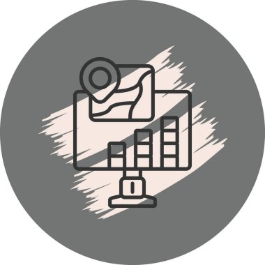 Harita ve grafikleri gösteren bilgisayar ekranı