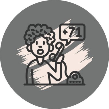 Telefonla konuşan kişi.