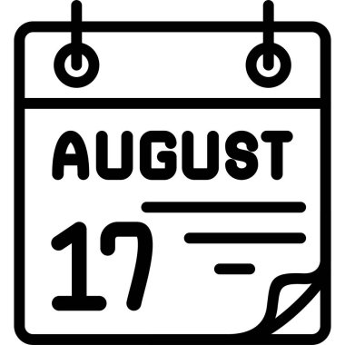 Takvim gösteriyorki tarih 17 Ağustos