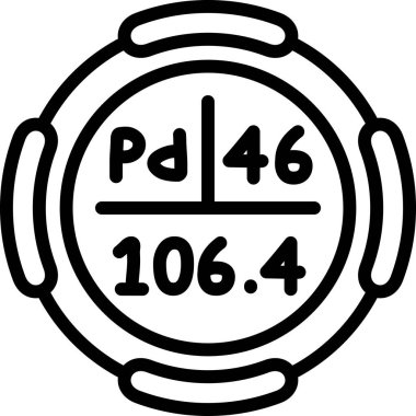 Kimyasal sembollü dairesel tasarım