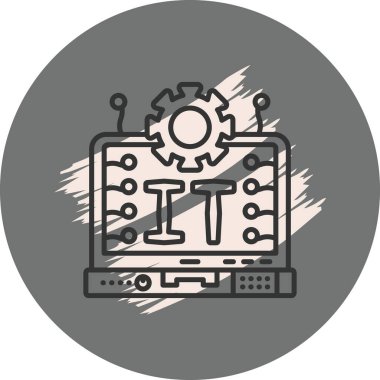 Bilgisayar ekranında teknoloji konsepti gösteriliyor