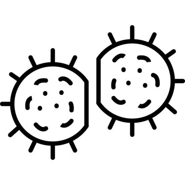 Çivili iki dairesel bakteri.