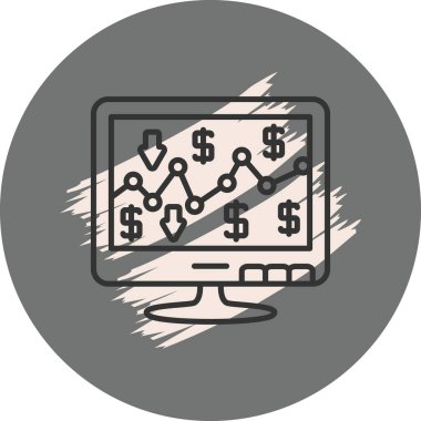 Finansal verileri gösteren bilgisayar ekranı