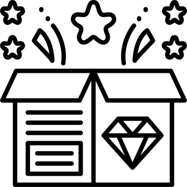 Parlayan yıldızlar ve mücevherlerle dolu kutuyu aç.