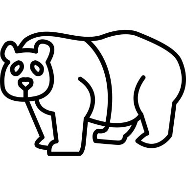 Panda 'nın basit çizimi