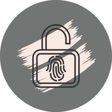 Parmak izi sembolü ile asma kilidi aç