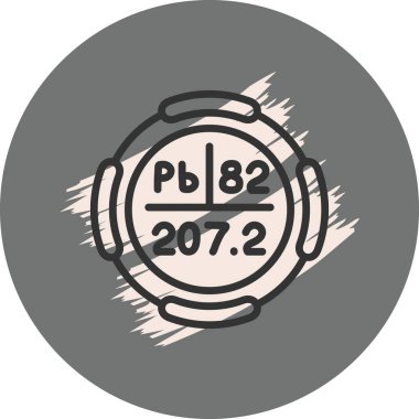 Atom numarası ve ağırlığı olan kurşun sembol