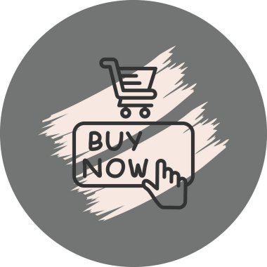 Şimdi Simge Basit düz illüstrasyon al