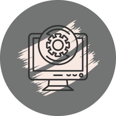 Basit güncelleme simgesi, vektör çizimi