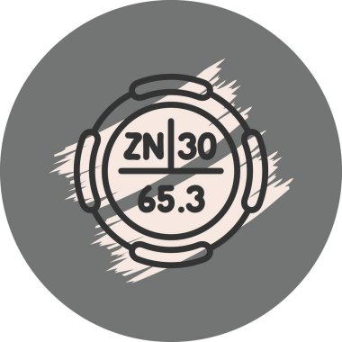 Kimyasal sembollü dairesel logo