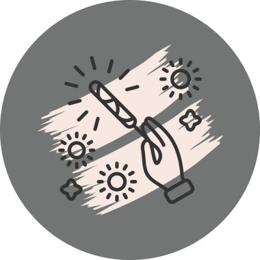 Parıltılı sihirli değnekle