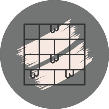 Boş kare ve çizgilerle şebeke deseni