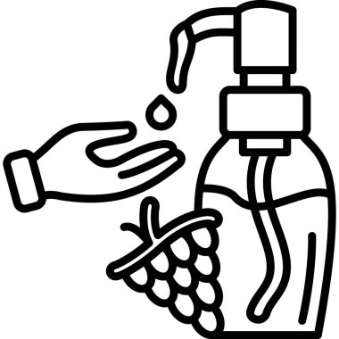 Sprey şişeden el sıvısı dökülüyor.