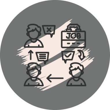 İş başvurusu sürecinin gösterimi adımları