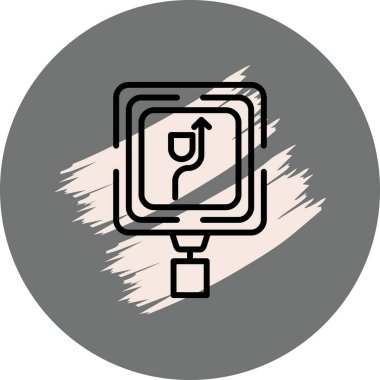 İçki dağıtıcı simgesinin basit grafiği