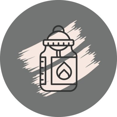 Basit bir su şişesi taslağı.