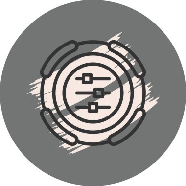 Kaydırma ve denetimleri gösteren dairesel simge